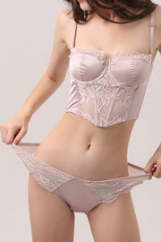 Noelia Satin Bustier & Bottom Set