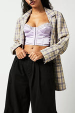 Load image into Gallery viewer, Rocio Satin &amp; Lace Underwired Bustier
