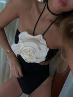 Load image into Gallery viewer, Danielle Floral Bandeau One-Piece
